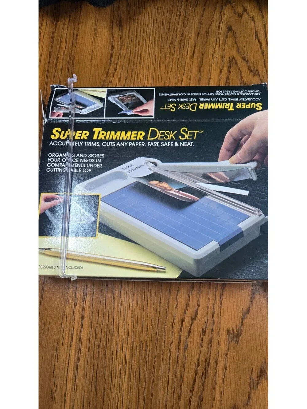 Super Trimmer Desk Set Paper Cutter and Organizer